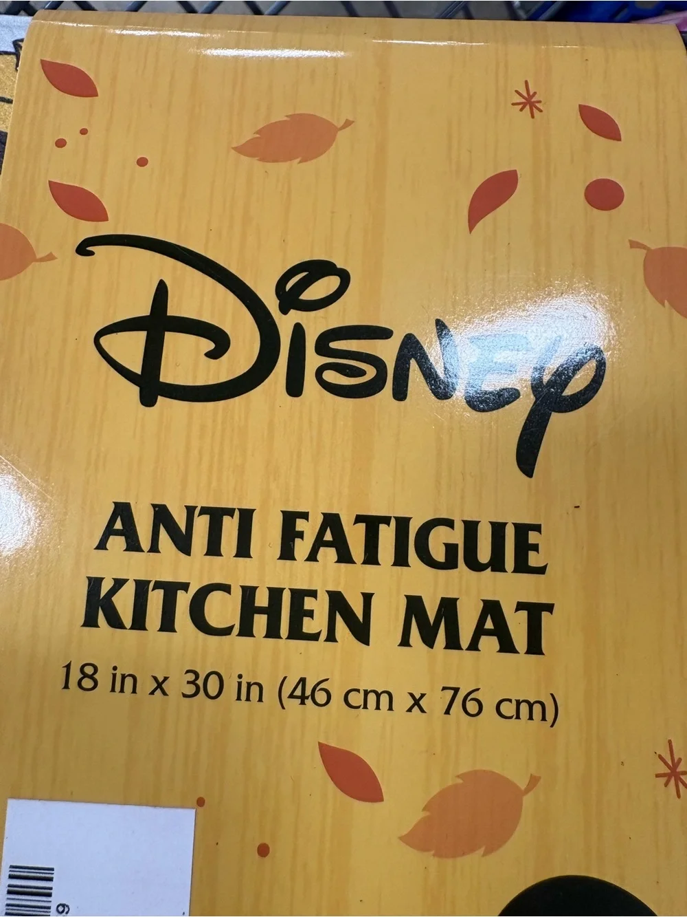 Disney Minnie & Mickey Fall Leaf kitchen anti fatigue floor mat 18x30